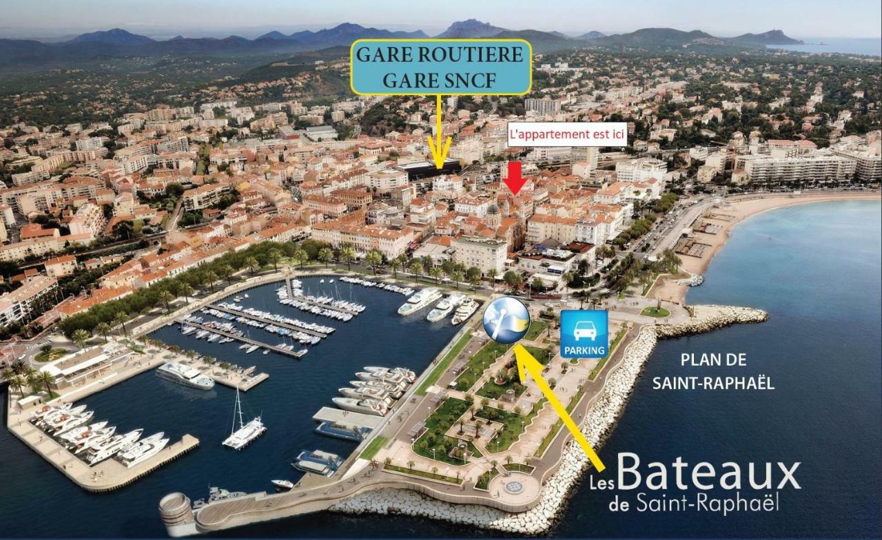Nouveau F2 calme cœur de ville 1min de la plage Saint-Raphaël Extérieur photo